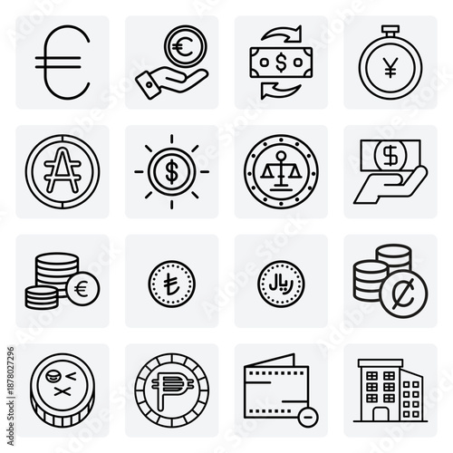 Numismatic Collection Of World Currency – Ancient And Modern Coins For Finance, History, And Economic-Themed Designs