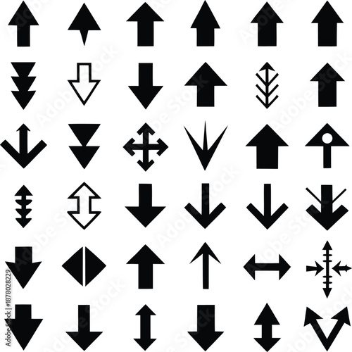 Free Download Flat Black Arrow Icons for Web and App - GFXLoad