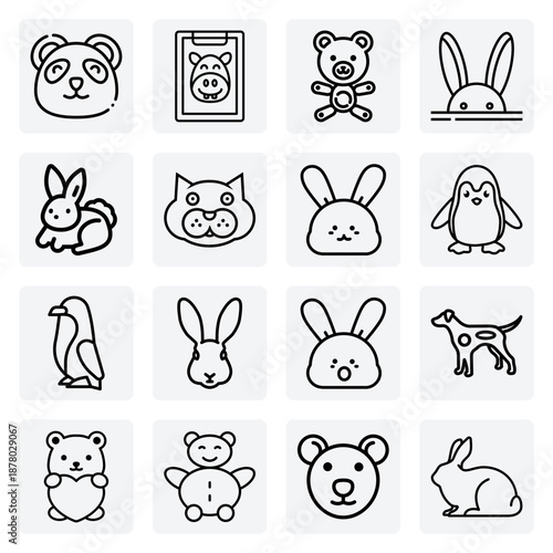 Sweet Nursery And Children'S Illustrations – A Whimsical Collection With A Hippo, Raccoon, And A Soft Teddy Bear For Kids