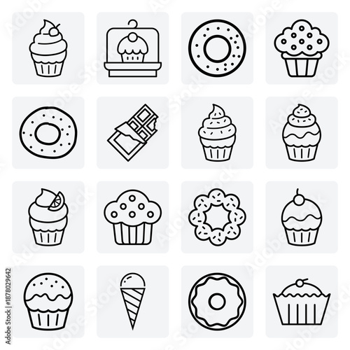 Delicious Assortment Of Chocolate, Cherry, And Citrus Flavored Cupcakes For Dessert Blogs, Recipe Cards, And Patisserie Branding