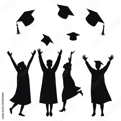 silhouette of some person with a hat