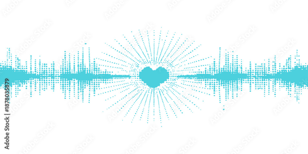 Obraz premium Abstract blue background vector illustration with digital waves and city architecture elements for a modern business technology and data communication design template