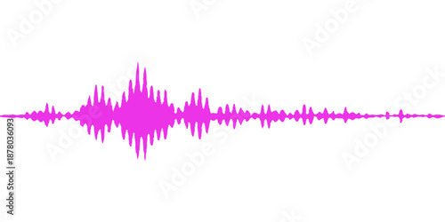 Digital blue technology background featuring a stylized music sound wave vector illustration with electronic audio pulse lines and a glowing equalizer waveform design