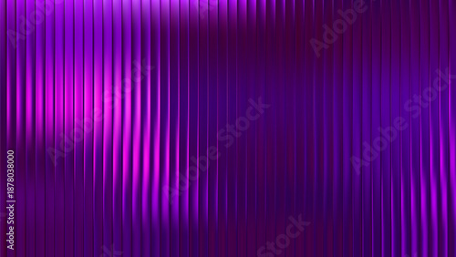 Glass neon purple and ribbed fractal fluted with vertical gradient futuristic. Diamond crystal concept and seamless hologram ruby with party distortion art. Poster glass mirror and circular.