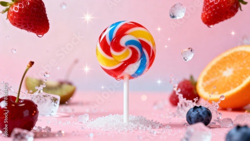 colorful fruit candy