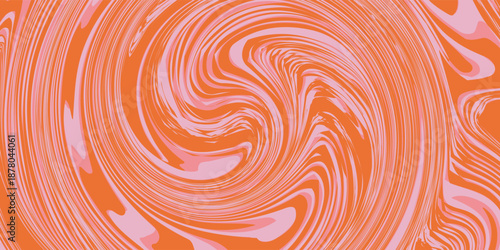 Psychedelic trippy y2k retro background swirl. Simple vector illustration. Groovy wave print. Vintage background. Psychedelic groovy spiral