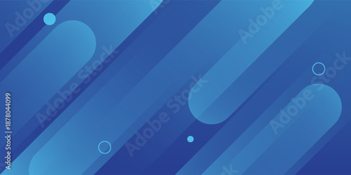 Abstract blue background with diagonal lines. Dynamic shapes composition. Vector illustration