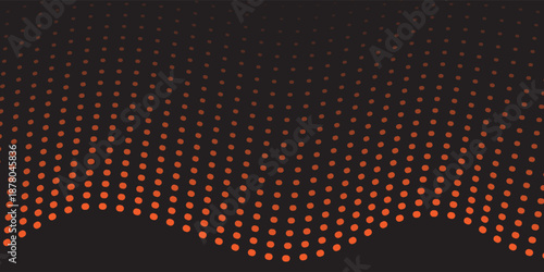 Dotted halftone gradient texture. Vanishing polka dot background. Repeating dots gradation pattern background. Black fading comic pop art