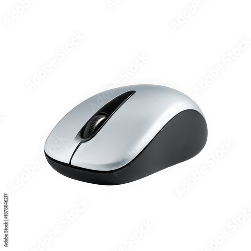 Silver wireless mouse