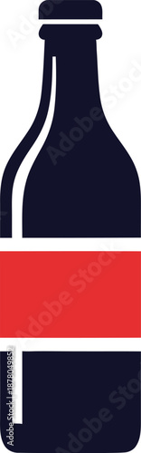 A simple graphic illustration of beer bottle. Free Download A simple graphic illustration of beer bottle. - GFXLoad