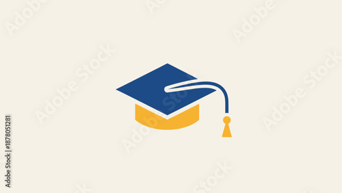 Graduation Cap Icon Symbolizing Academic Achievement.