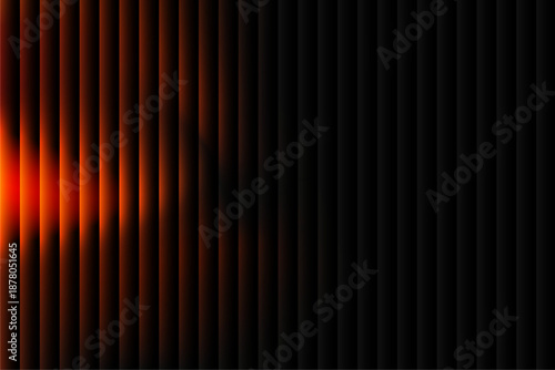 An abstract digital artwork featuring glowing red lines on a dark background, creating a sense of depth and technology, viewed from a straight-on perspective, file reference abstract background 24.ai