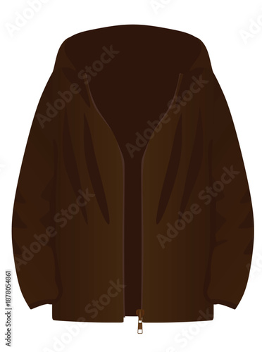 Male brown jumper. vector illustration