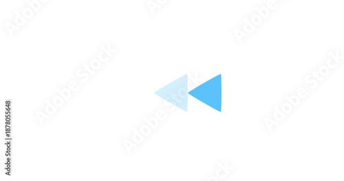 fast forward symbols icon animation. Fast forward sign moving forward. Play button arrow animation