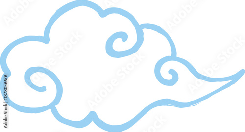 Japanese Cloud Hand Drawn