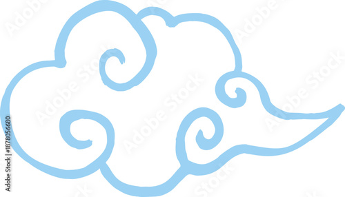 Japanese Cloud Hand Drawn