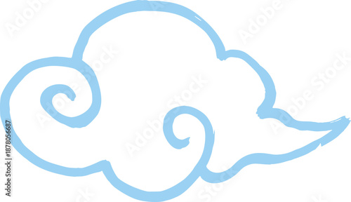 Japanese Cloud Hand Drawn