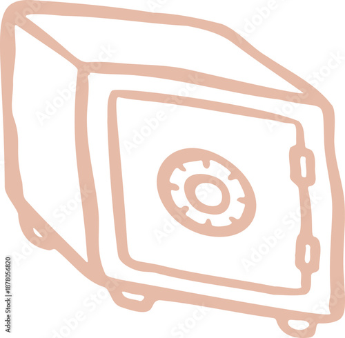 Hand Drawn Safe Doodle