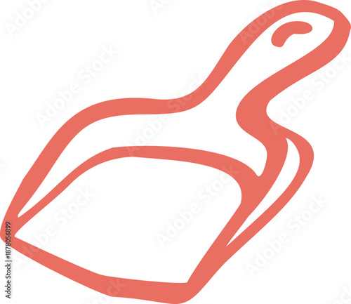 Dustpan Doodle Hand Drawn