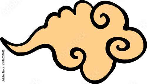 Japanese Cloud Hand Drawn