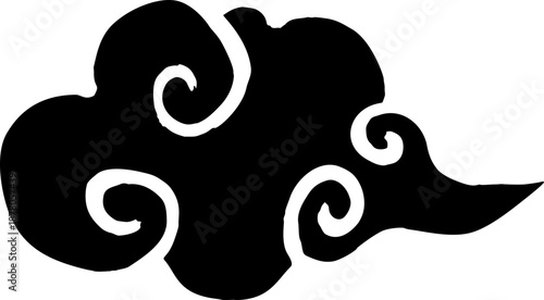 Japanese Cloud Brush Stroke