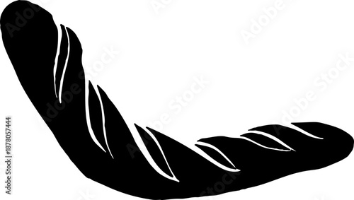 French Baguette Silhouette Stamp