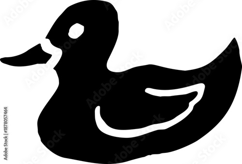 Duck Silhouette Stamp