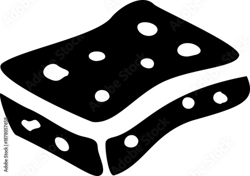 Sponge Doodle Silhouette