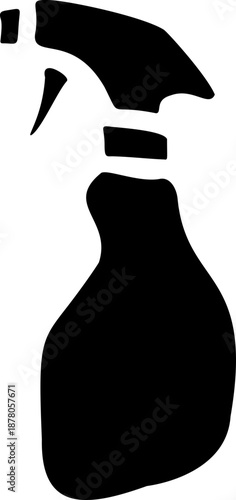 Spray Bottle Silhouette Icon