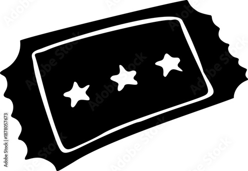 Doodle Ticket Hand Drawn