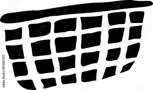 Doodle Basket Hand Drawn