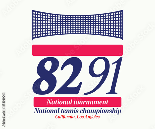 Tennis National Tournament championship. Tennis club artwork for t-shirts, posters, stickers, background and others. oil pastel design.