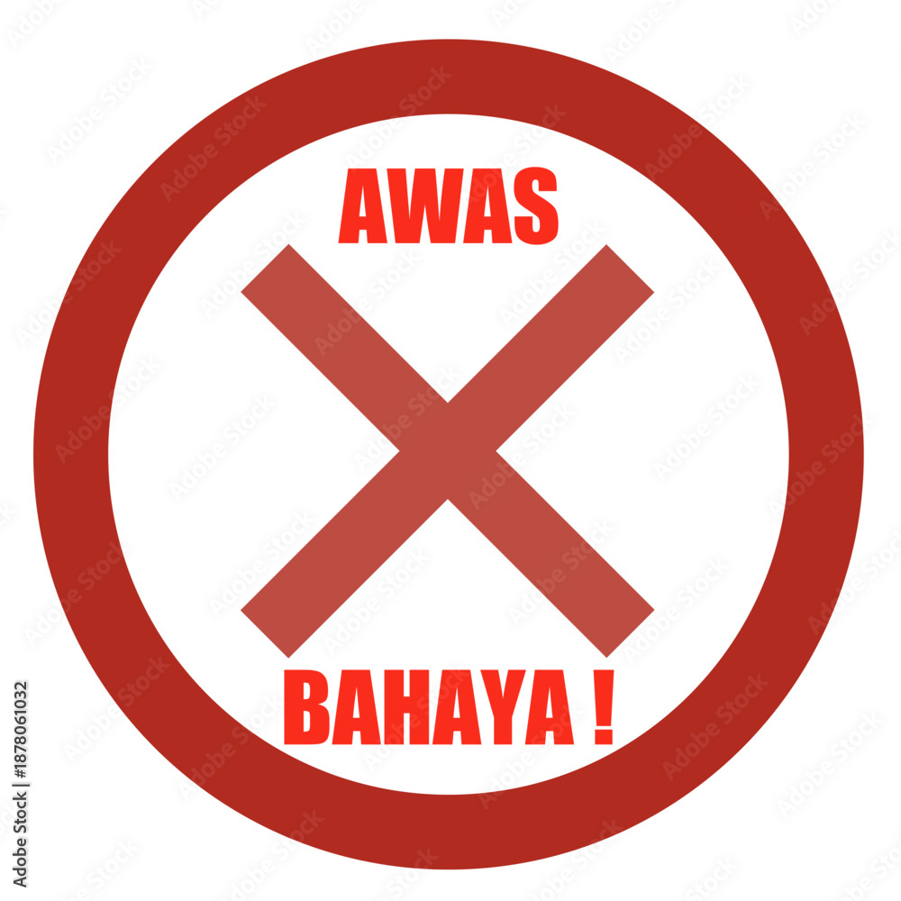 Obraz premium Danger sign