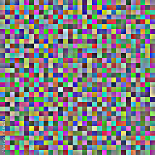Abstract Pixel Color Grid Background High Contrast Pixel Noise
