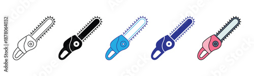 Vector illustration icon colorful zipper pulls in various colors