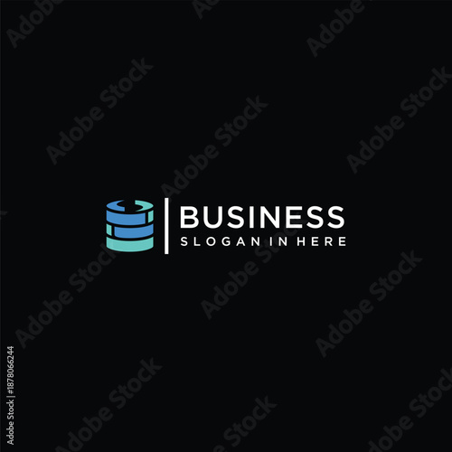 financial coins idea vector logo design