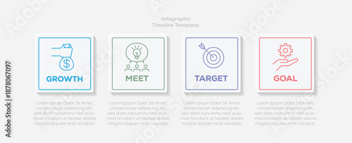 Infographic design template with icons. Can be used for workflow layout, diagram, annual report, web design