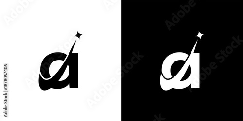 spark logo design unique Letter A