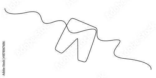 Continuous line drawing illustration of simplified garment, pair of pants or shorts