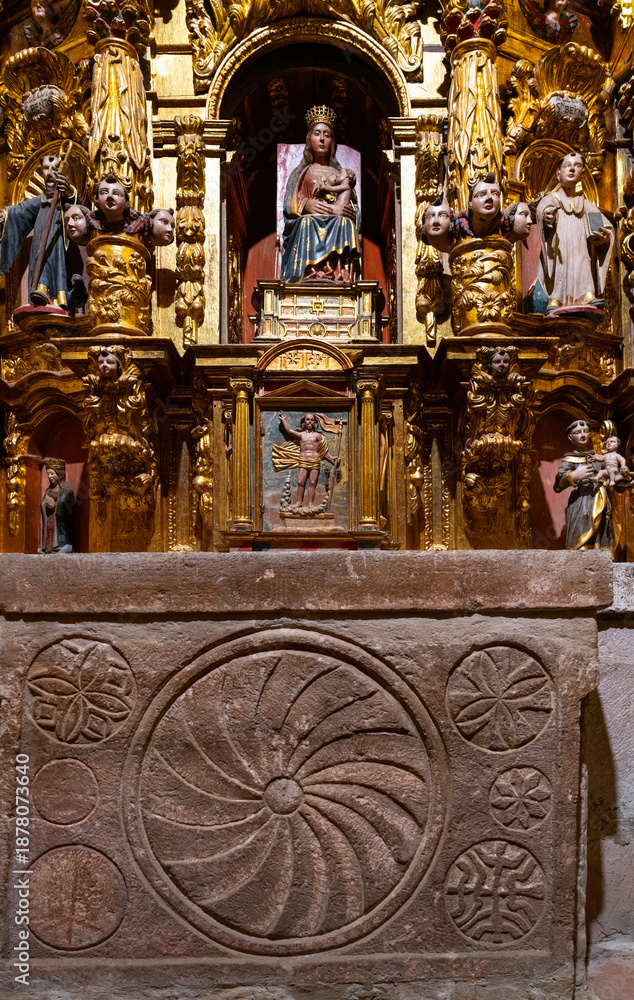 Obraz premium Church of Santa María de Lebeña in the municipality of Cillorigo de Liébana in the Liébana region. Picos de Europa. Cantabria. Spain. Europe