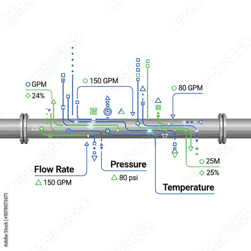 Pipeline Flow Rate and Pressure Monitoring