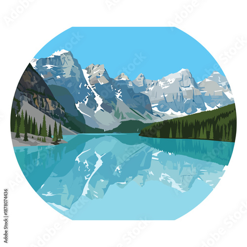 Mountain Lake Landscape