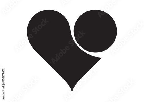 Heart Shape icon, Heart Shape solid vector
