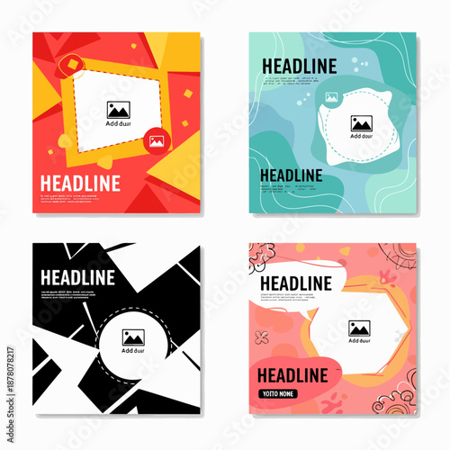 Digital Marketing Agency Social Media Banner Template Design. Cooperate Business Background Banner Template. Social Media Square Flyer for Marketing Agency. Easy to edit and Fully Editable