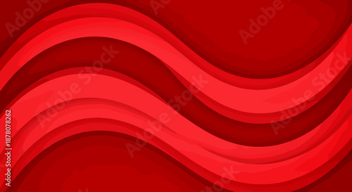 red abstract background with waves