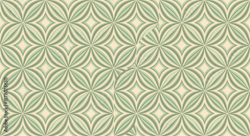 vector seamless pattern with flowers