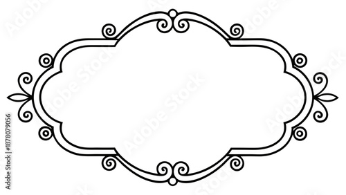 frame with floral ornament