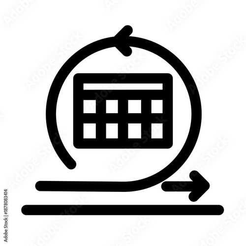 Agile and teamwork symbol - Agile, teamwork and project management icon symbol