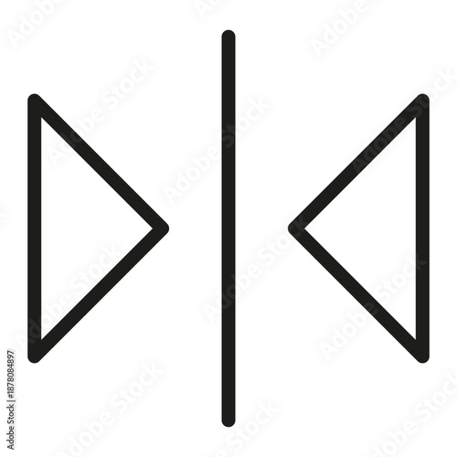 Mirror Flip Object Vector Illustration