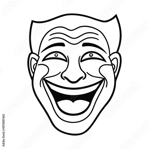 comedy mask illustration